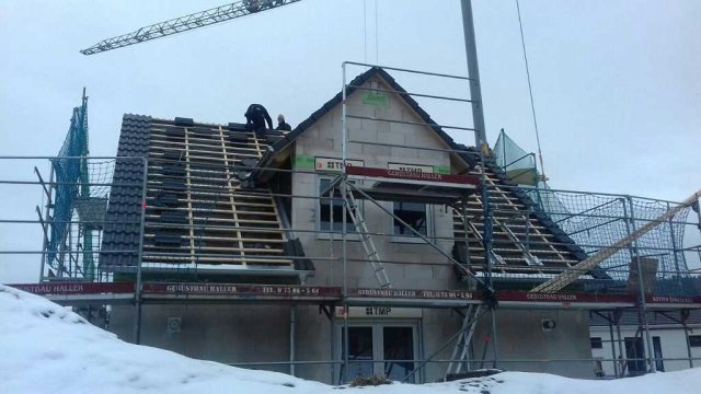 Satteldach mit Gaube